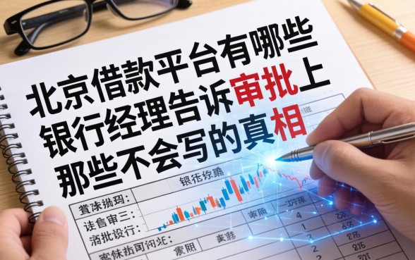 北京的借款平台有哪些？银行经理告诉你审批表上那些不会写的真相