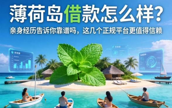 薄荷岛借款怎么样？亲身经历告诉你靠谱吗，这几个正规平台更值得信赖
