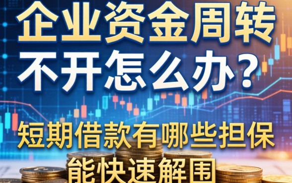 企业资金周转不开怎么办？短期借款有哪些担保方式能快速解围？