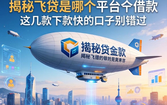揭秘飞艇贷是哪个平台的借款，这几款下款快的口子别错过