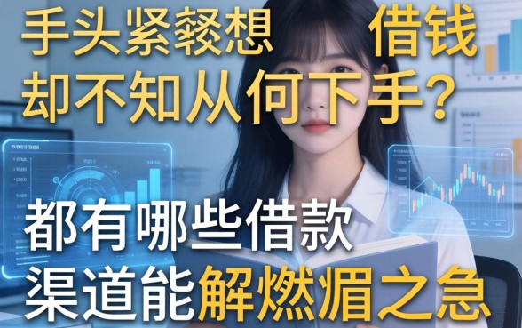 手头紧想借钱却不知从何下手？都有哪些借款渠道能解燃眉之急？