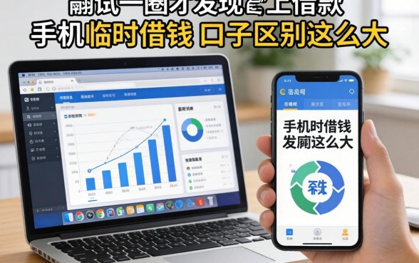 我试了一圈才发现，电脑上借款和手机临时借钱的口子区别这么大