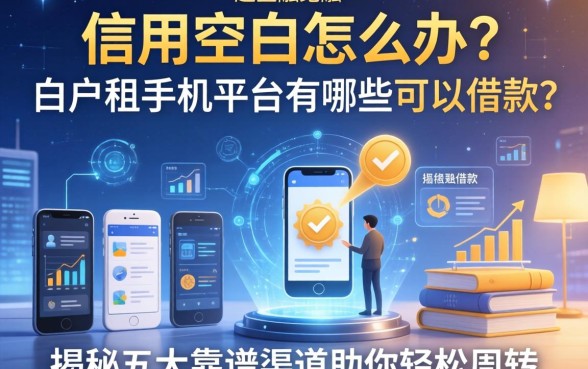 信用空白怎么办？白户租手机平台有哪些可以借款？揭秘五大靠谱渠道助你轻松周转