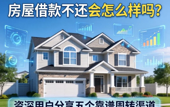 房屋借款不还会怎么样吗？资深用户分享五个靠谱周转渠道
