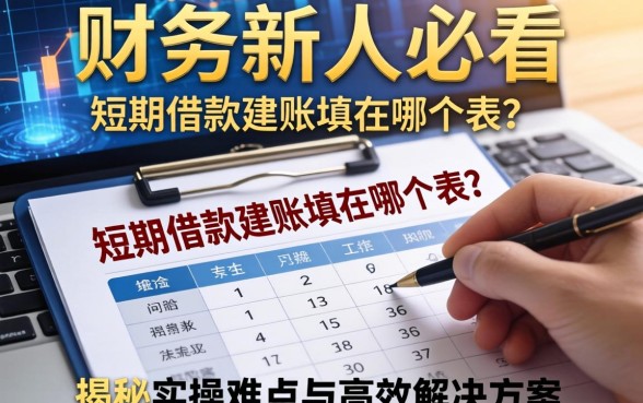 财务新人必看：短期借款建账填在哪个表？揭秘实操难点与高效解决方案