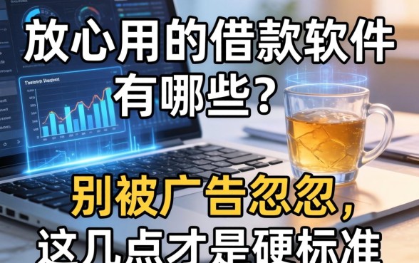 放心用的借款软件有哪些？别被广告忽悠，这几点才是硬标准