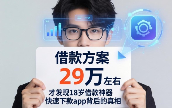 我拿着29万左右的借款方案，才发现18岁借款神器快速下款app背后的真相