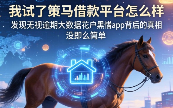 我试了策马借款平台怎么样，发现无视逾期大数据花户黑户app背后的真相没那么简单