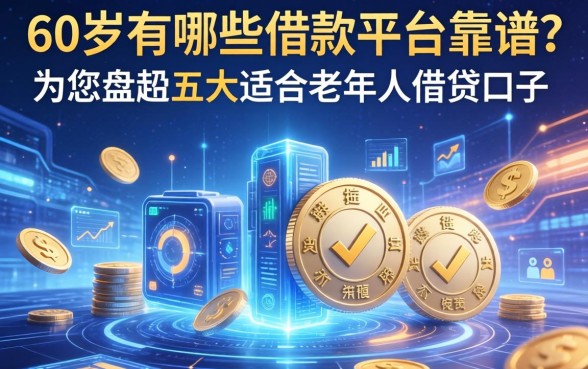 60岁有哪些借款平台靠谱？为您盘点五大适合老年人的借贷口子