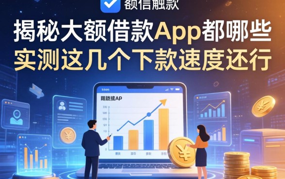 揭秘大额借款app都哪些，实测这几个下款速度还行