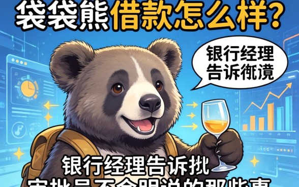 袋袋熊借款怎么样？银行经理告诉你审批员不会明说的那些事