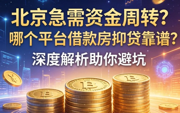 北京急需资金周转？哪个平台借款房抵贷靠谱？深度解析助你避坑