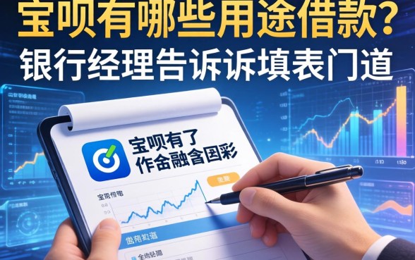 宝呗有哪些用途可以借款？银行经理告诉你填表的门道