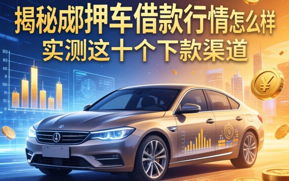 揭秘成都押车借款行情怎么样，实测这十个下款渠道