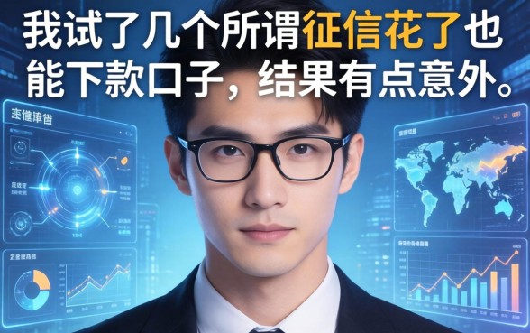我试了几个所谓征信花了也能下款的口子，结果有点意外
