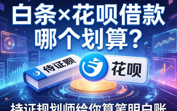 白条和花呗借款哪个划算？持证规划师给你算笔明白账