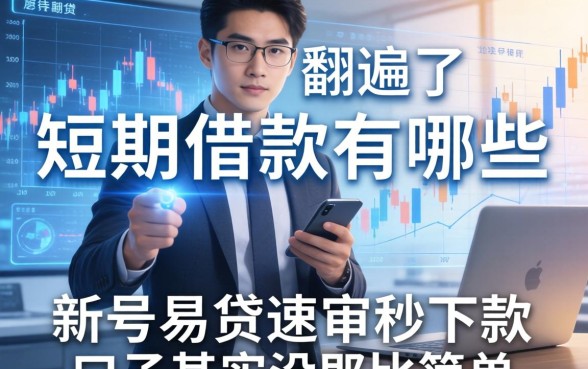 我翻遍了短期借款有哪些，发现新号易贷速审秒下款口子其实没那么简单