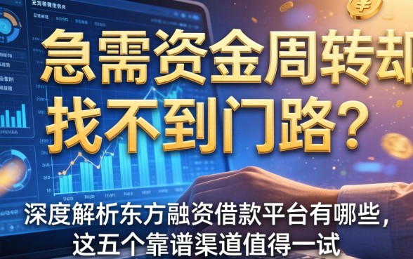 急需资金周转却找不到门路？深度解析东方融资借款平台有哪些，这五个靠谱渠道值得一试