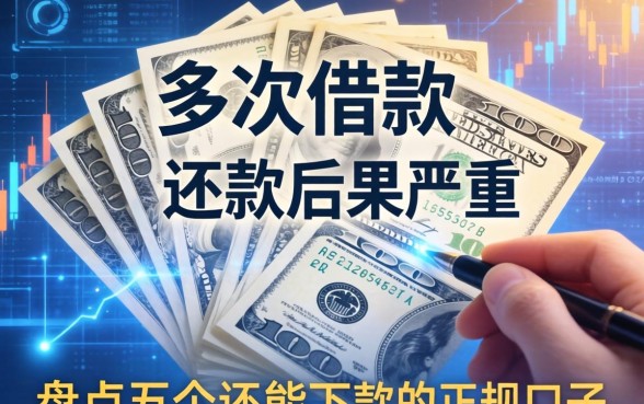 多次借款不还款后果严重，盘点五个还能下款的正规口子