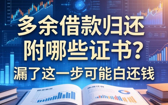多余借款归还附哪些凭证？漏了这一步可能白还钱