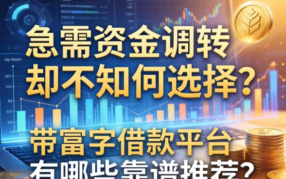 急需资金周转却不知如何选择？带富字的借款平台有哪些靠谱推荐？