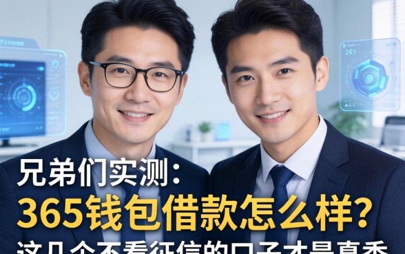 兄弟们实测：365钱包借款怎么样？这几个不看征信的口子才是真香