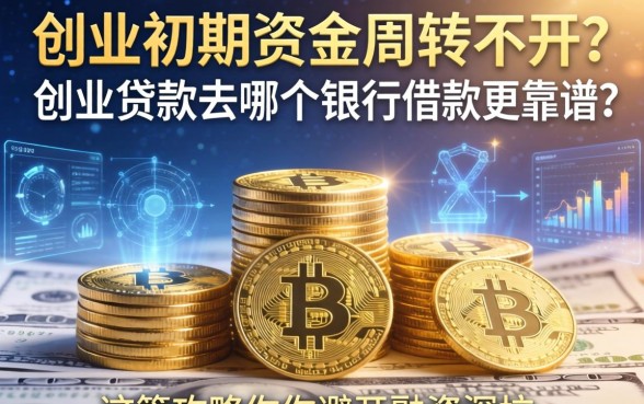 创业初期资金周转不开？创业贷款去哪个银行借款更靠谱？这篇攻略帮你避开融资深坑