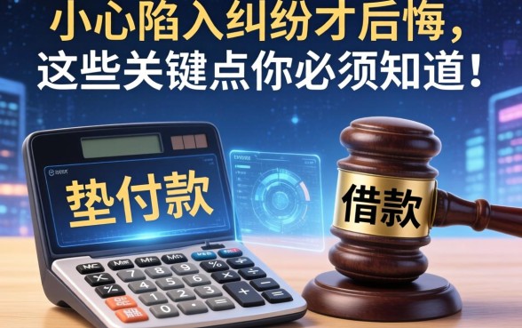 垫付款和借款在法律上有哪些区别？小心陷入纠纷才后悔，这些关键点你必须知道！