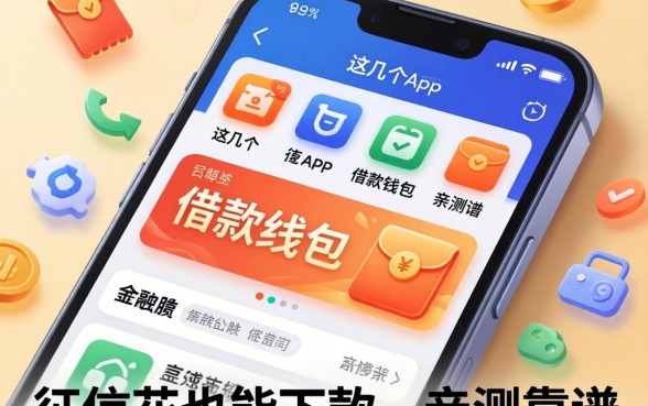 手机里装了这几个app借款钱包，征信花也能下款，亲测靠谱