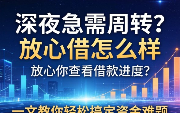 深夜急需周转？放心借怎么样查看借款进度？一文教你轻松搞定资金难题