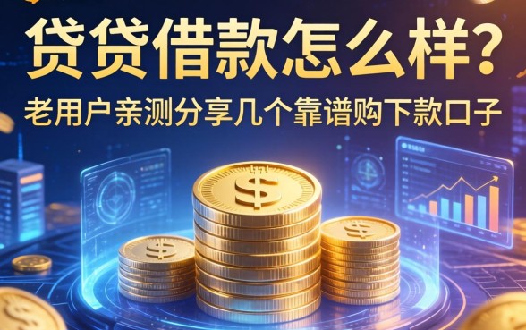贷贷借款怎么样？老用户亲测分享几个靠谱的下款口子