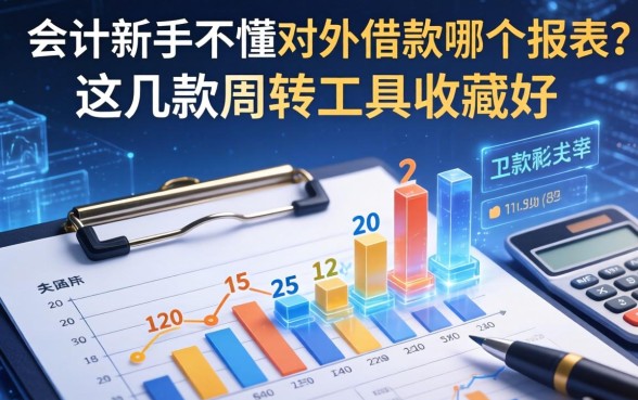 会计新手不懂对外借款在哪个报表?这几款周转工具收藏好