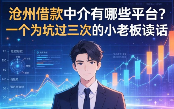 沧州借款中介有哪些平台？一个被坑过三次的小老板说实话