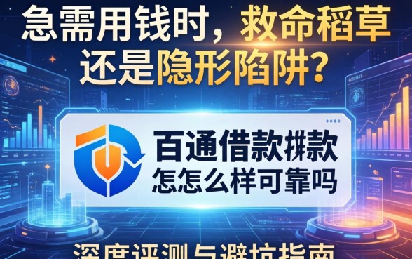 急需用钱时的救命稻草还是隐形陷阱？百通借款怎么样可靠吗？深度评测与避坑指南