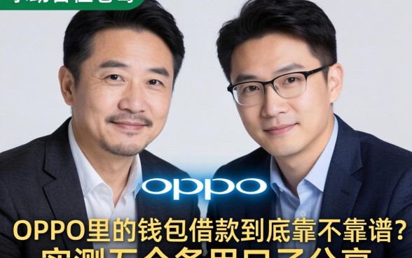 求助各位老哥，OPPO里的钱包借款到底靠不靠谱？实测五个备用口子分享