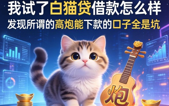 我试了白猫贷借款怎么样，发现所谓的高炮能下款的口子全是坑