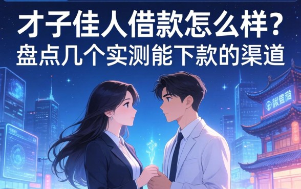 才子佳人借款怎么样？盘点几个实测能下款的渠道