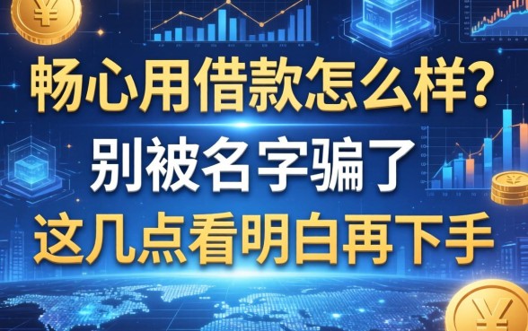 畅心用借款怎么样？别被名字骗了，这几点看明白再下手