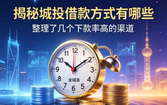 揭秘城投的借款方式有哪些，整理了几个下款率高的渠道