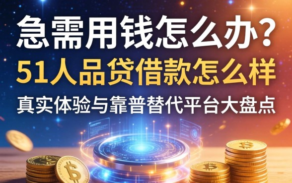 急需用钱怎么办？51人品贷借款怎么样？真实体验与靠谱替代平台大盘点
