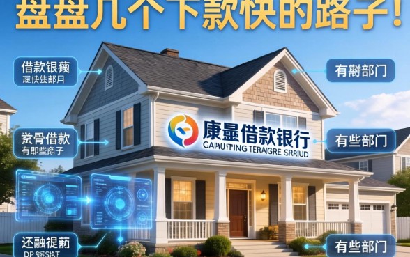 房屋借款银行有哪些部门？盘点几个下款快的路子