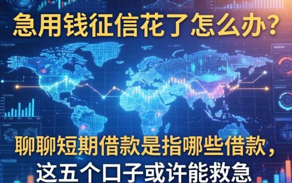 急用钱征信花了怎么办？聊聊短期借款是指哪些借款，这五个口子或许能救急