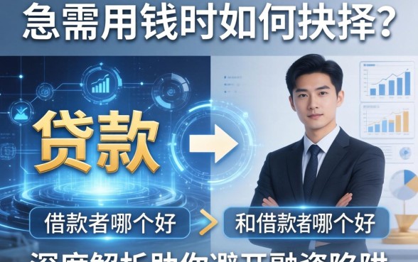 急需用钱时如何抉择？贷款和借款者哪个好？深度解析助你避开融资陷阱
