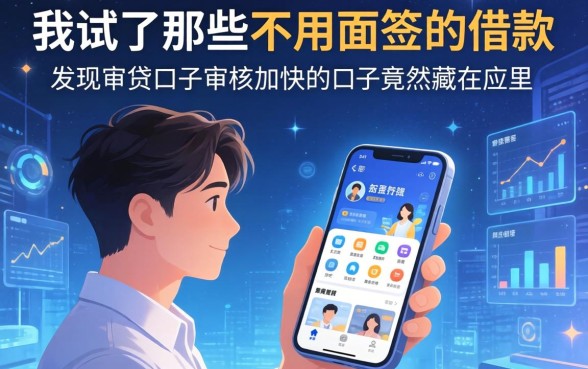 我试了那些不用面签的借款，发现审贷口子审核加快的口子竟然藏在手机里