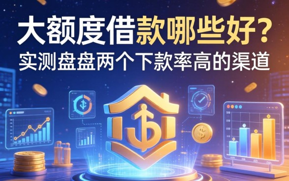 大额度借款哪些好？实测盘点两个下款率高的渠道
