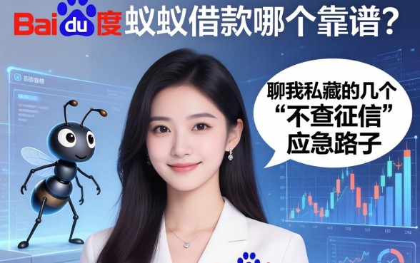 百度和蚂蚁借款哪个靠谱？聊聊我私藏的几个“不查征信”应急路子