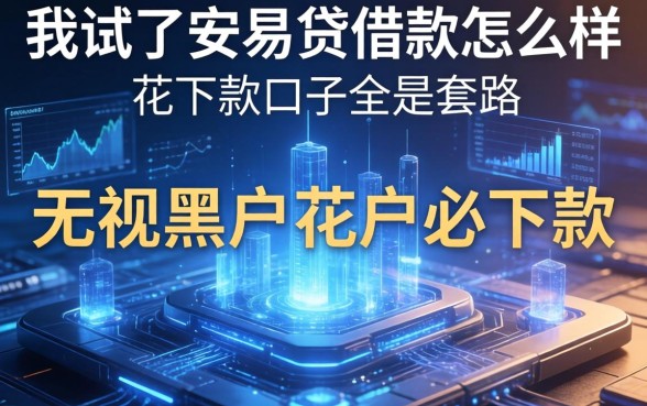 我试了安易贷借款怎么样，发现无视黑户花户必下款口子全是套路