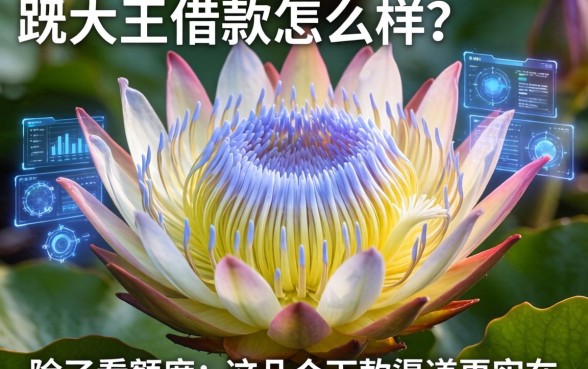 大王花借款怎么样？除了看额度，这几个下款渠道更实在