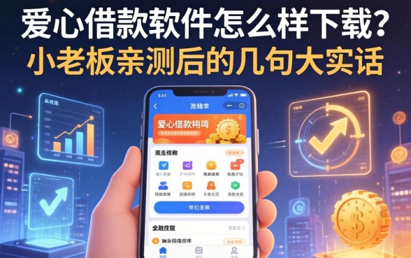 爱心借款软件怎么样下载？小老板亲测后的几句大实话