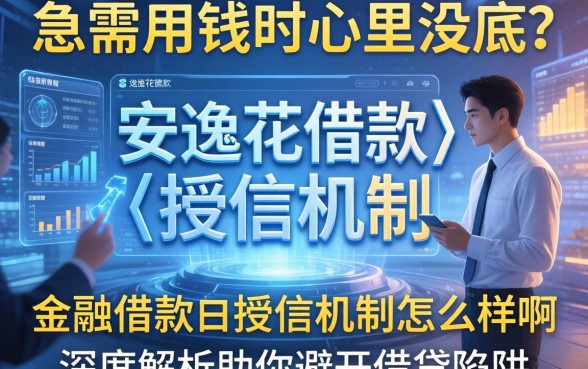 急需用钱时心里没底？安逸花借款的授信机制怎么样啊？深度解析助你避开借贷陷阱